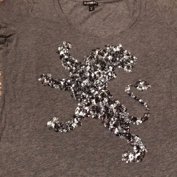 Express Sequin Graphic Tee - Picture 2 of 3